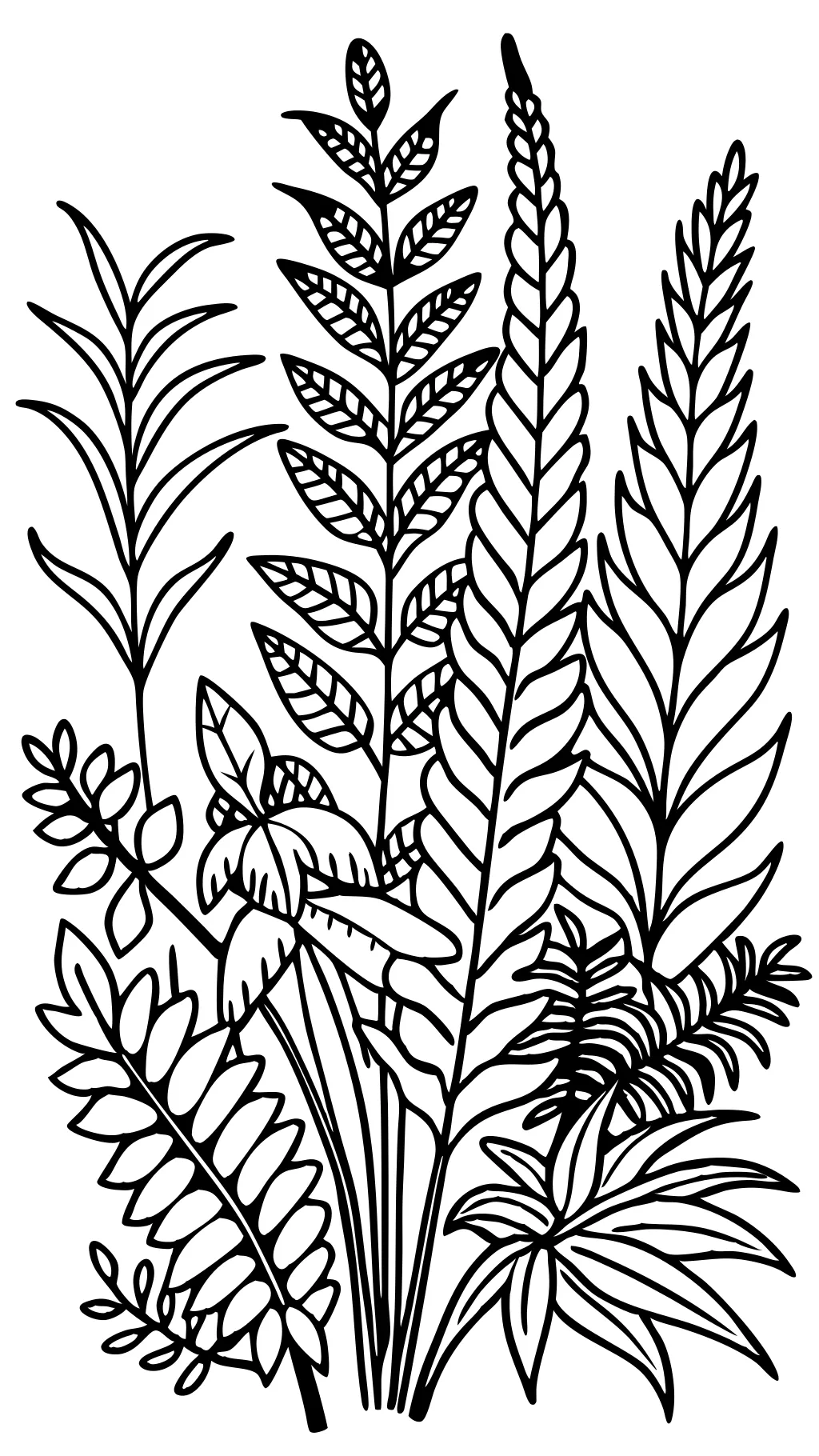 greenery coloring pages